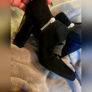 Black Suede Booties